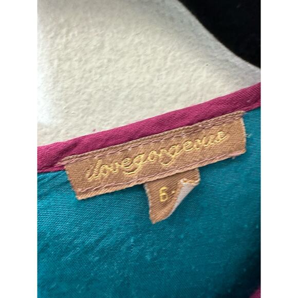 Girls ilovegorgeous Green Floral Knit Dress SZ 6-7 - Picture 2 of 4